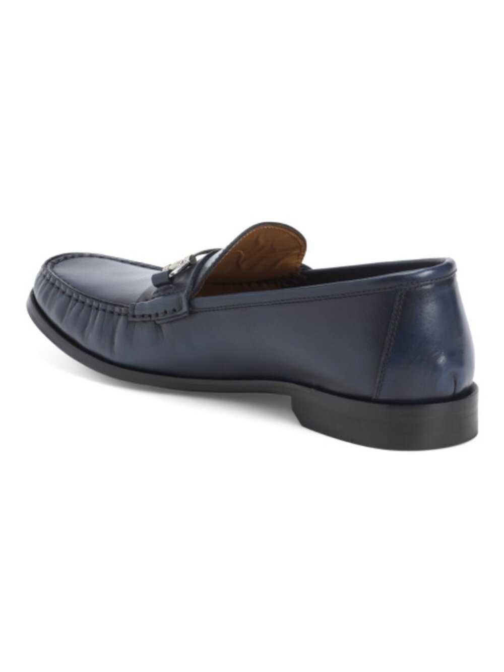 DONALD PLINER Men's Made In Italy Leather Everston Loafers With Metal Bit - Picture 2 of 2